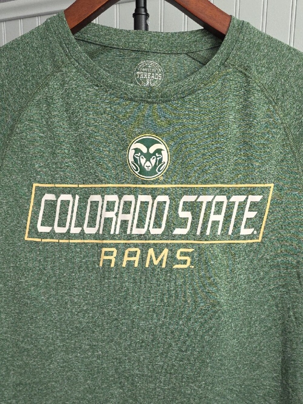 Rivalry Threads Green Colorado State Rams Logo Tee - Picture 2 of 2